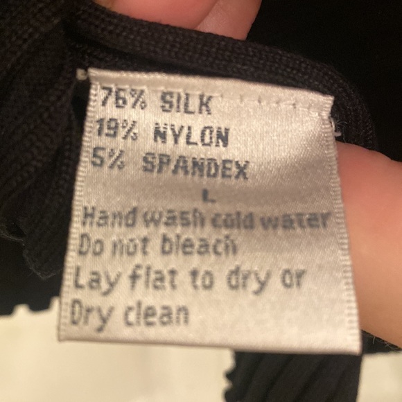 Belldini Beaded Boat Neck Silk Sweater - Picture 4 of 6